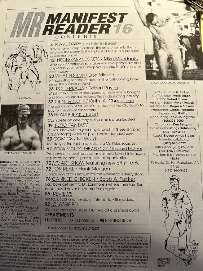MR Manifest Reader 16 1992