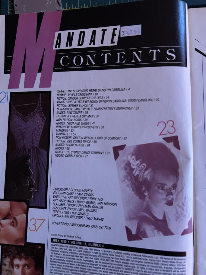 MANDATE Number 4 Volume 11 July 1985