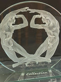 Two male nude Crystal EtchingsCzech Republic